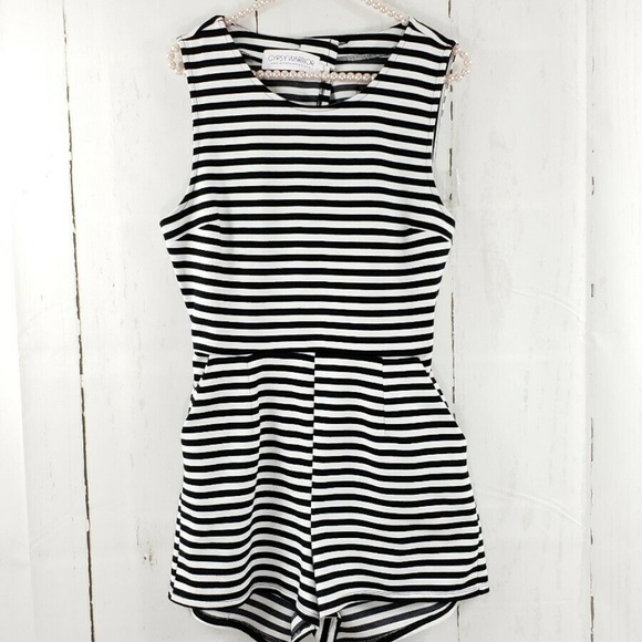 Gypsy Warrior Pants - Gypsy Warrior Open Back Stripe Romper